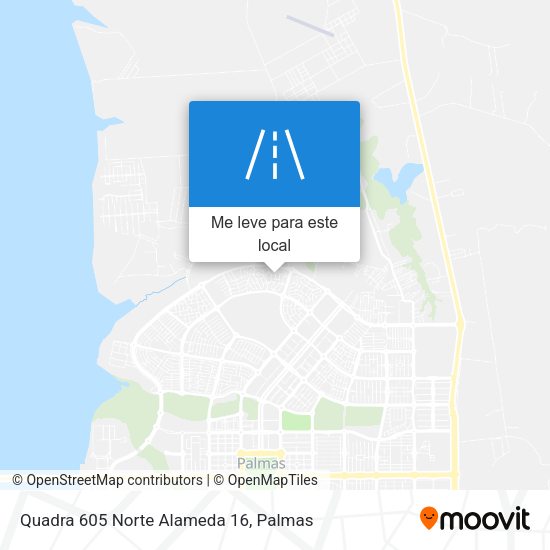 Quadra 605 Norte Alameda 16 mapa