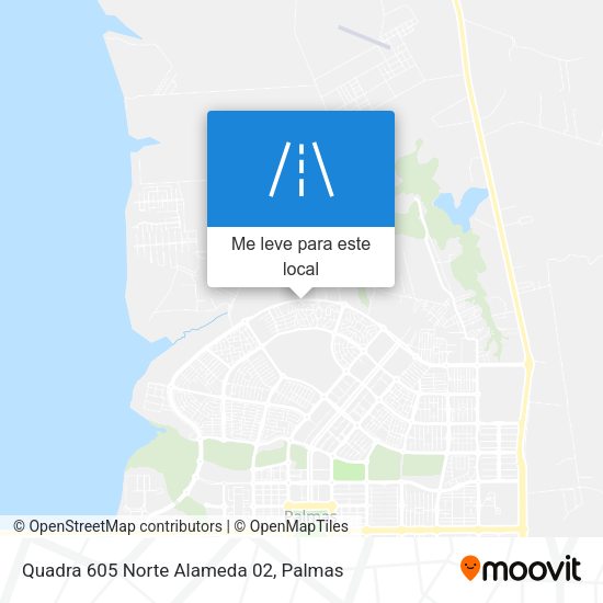 Quadra 605 Norte Alameda 02 mapa