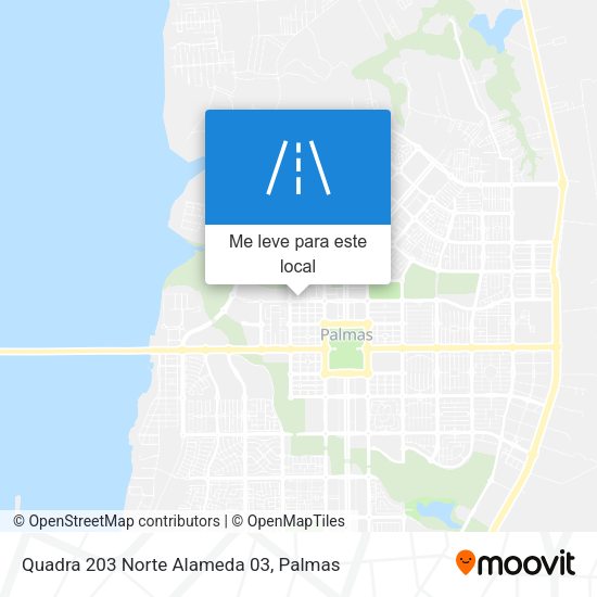 Quadra 203 Norte Alameda 03 mapa