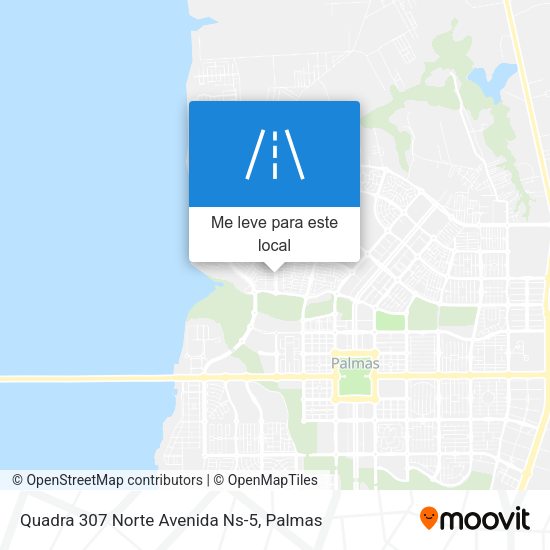 Quadra 307 Norte Avenida Ns-5 mapa