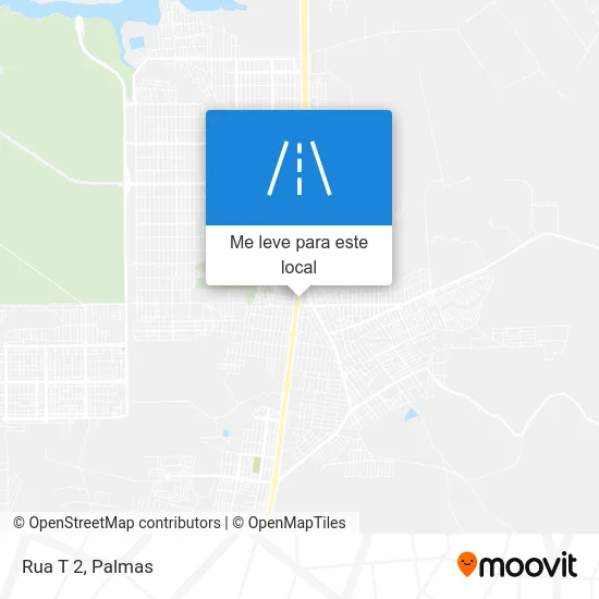 Rua T 2 mapa