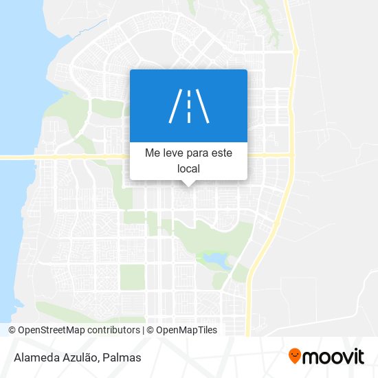 Alameda Azulão mapa