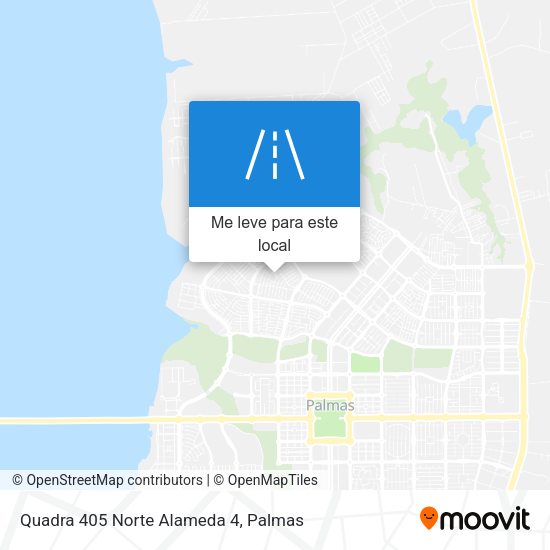 Quadra 405 Norte Alameda 4 mapa