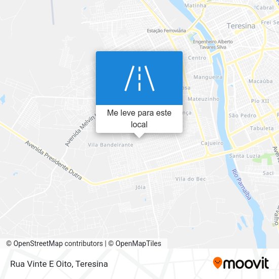 Rua Vinte E Oito mapa