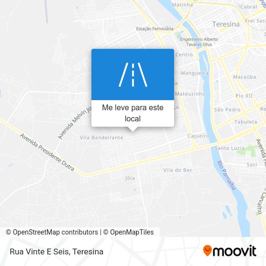 Rua Vinte E Seis mapa