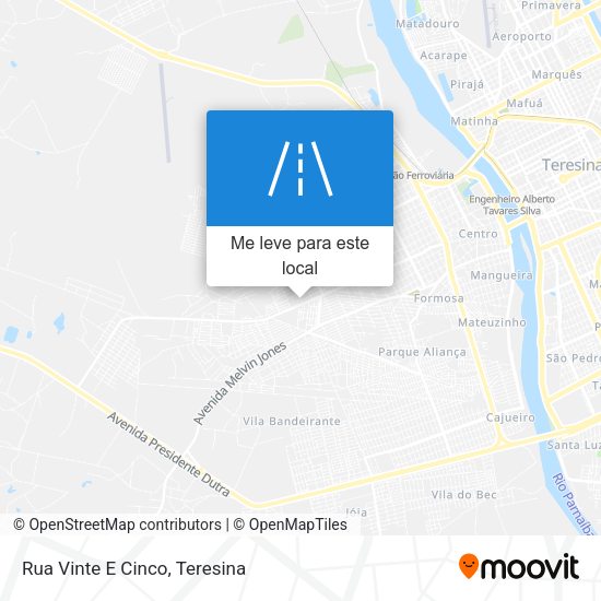 Rua Vinte E Cinco mapa