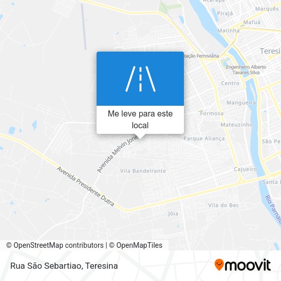 Rua São Sebartiao mapa