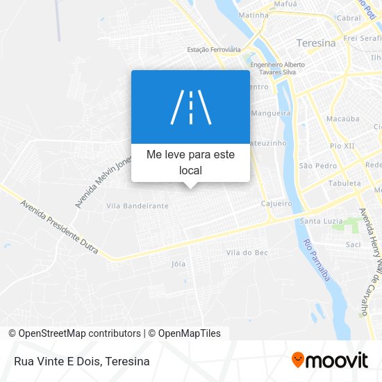 Rua Vinte E Dois mapa