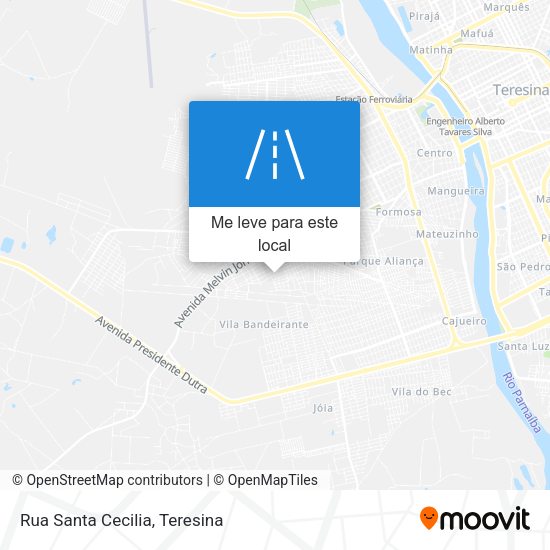 Rua Santa Cecilia mapa
