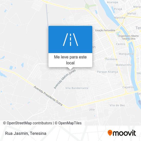 Rua Jasmin mapa