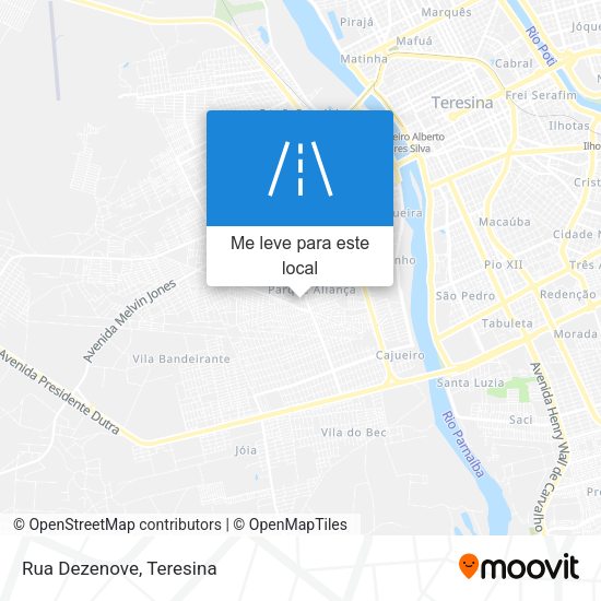 Rua Dezenove mapa