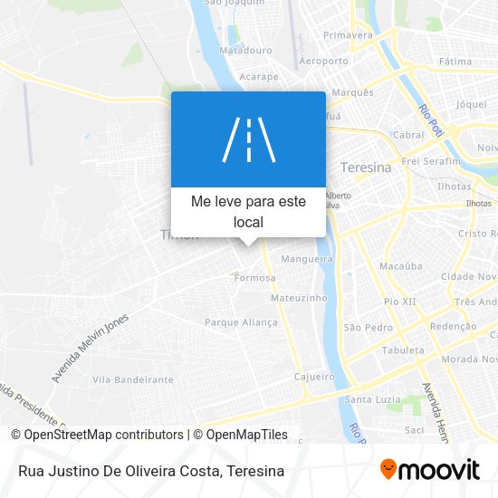 Rua Justino De Oliveira Costa mapa