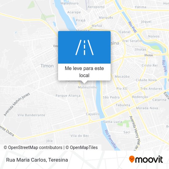 Rua Maria Carlos mapa