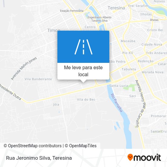 Rua Jeronimo Silva mapa