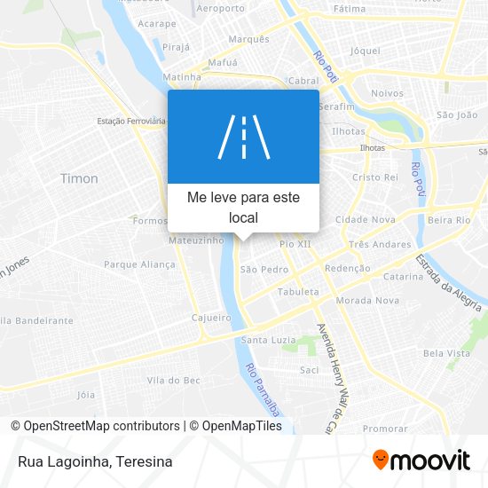 Rua Lagoinha mapa