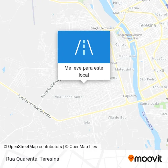 Rua Quarenta mapa