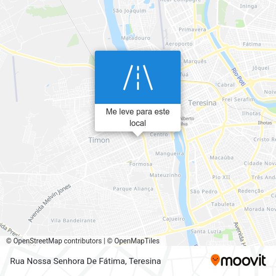 Rua Nossa Senhora De Fátima mapa