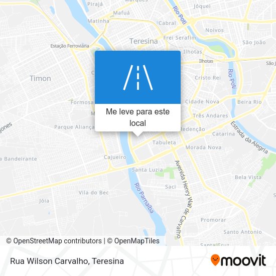 Rua Wilson Carvalho mapa