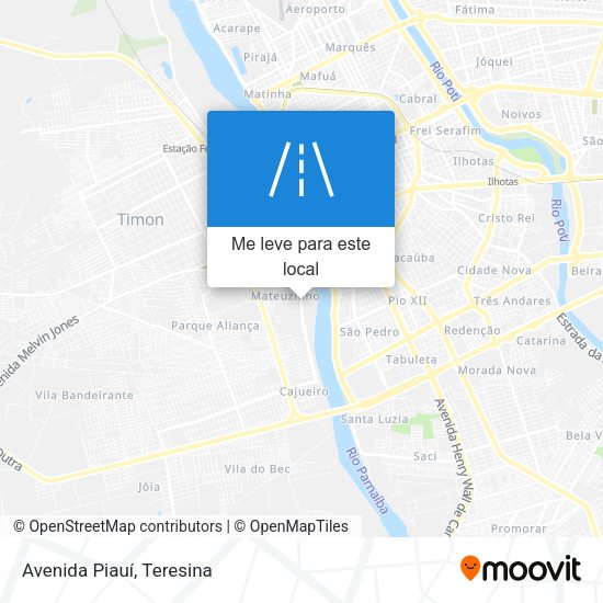 Avenida Piauí mapa