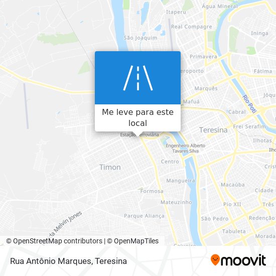 Rua Antônio Marques mapa