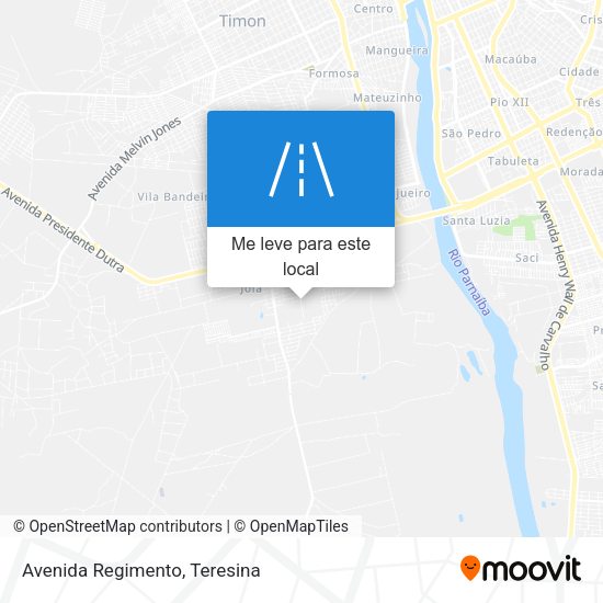 Avenida Regimento mapa