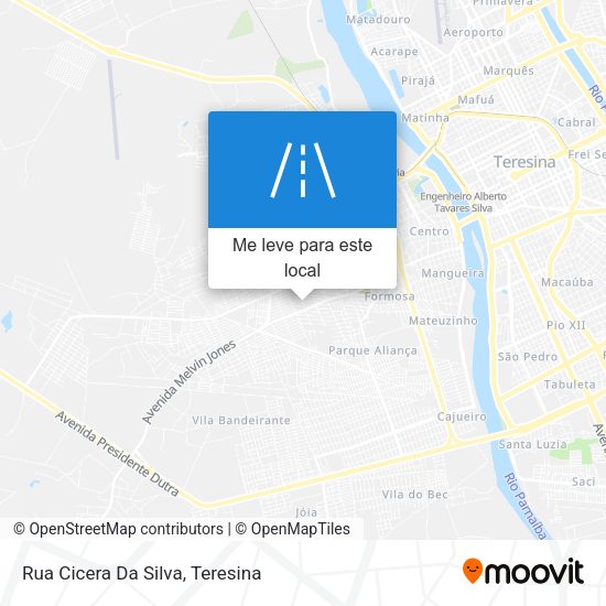 Rua Cicera Da Silva mapa