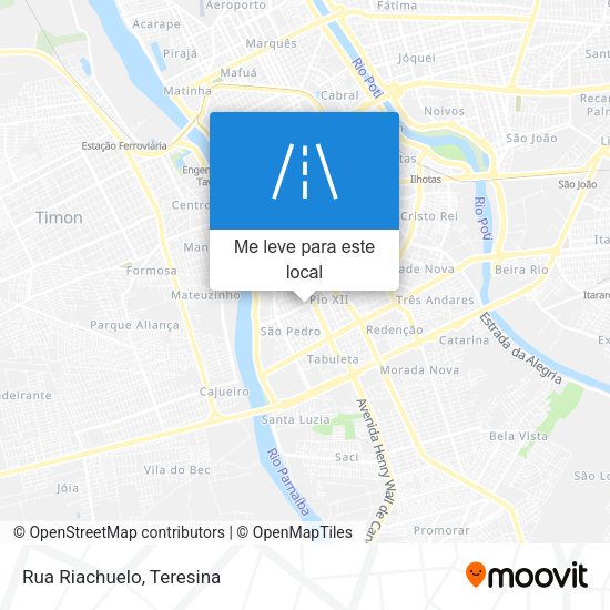 Rua Riachuelo mapa
