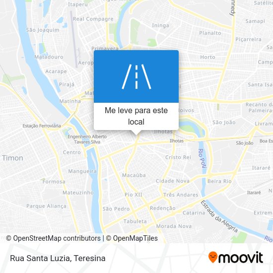 Rua Santa Luzia mapa