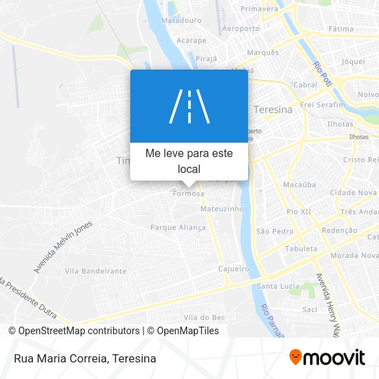 Rua Maria Correia mapa