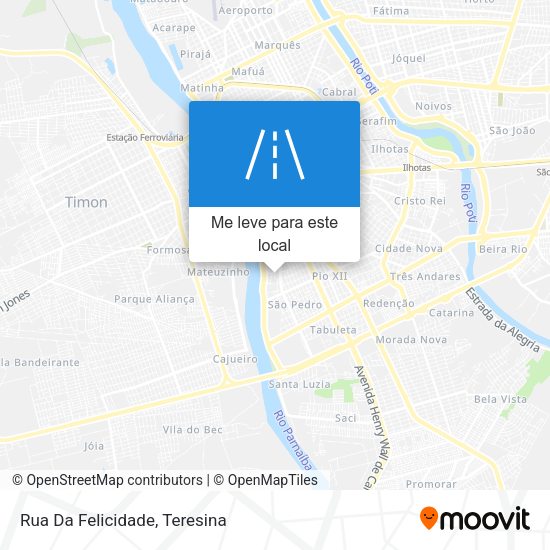 Rua Da Felicidade mapa