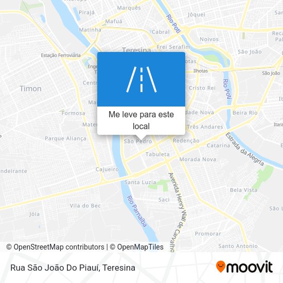 Rua São João Do Piauí mapa