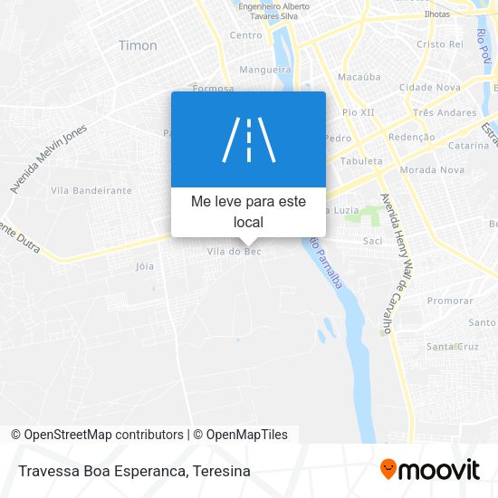 Travessa Boa Esperanca mapa