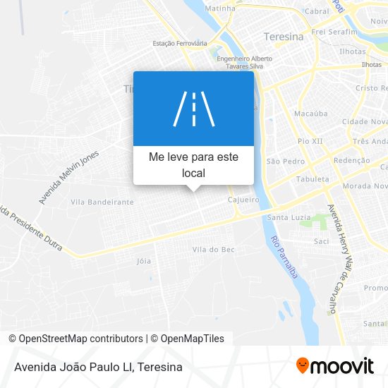 Avenida João Paulo Ll mapa