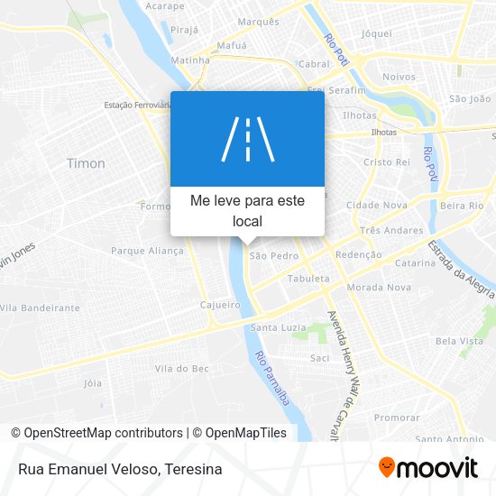 Rua Emanuel Veloso mapa
