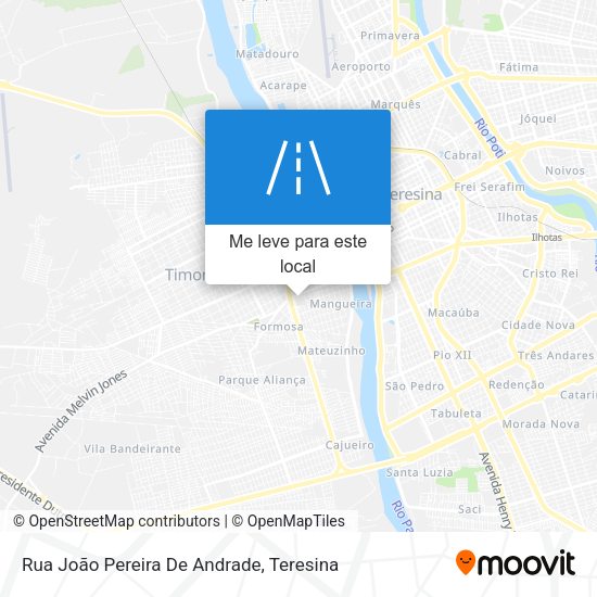Rua João Pereira De Andrade mapa