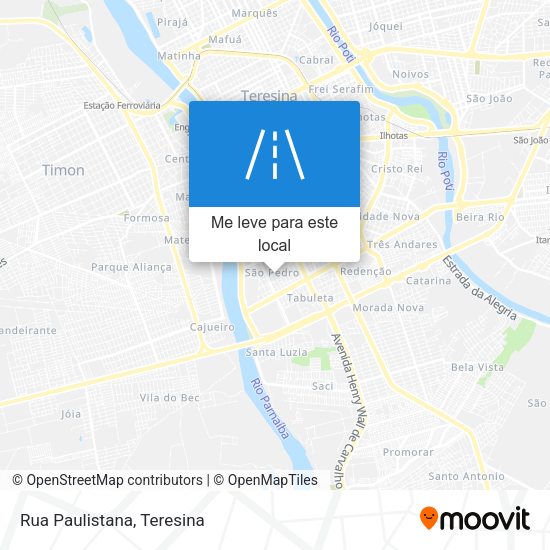 Rua Paulistana mapa