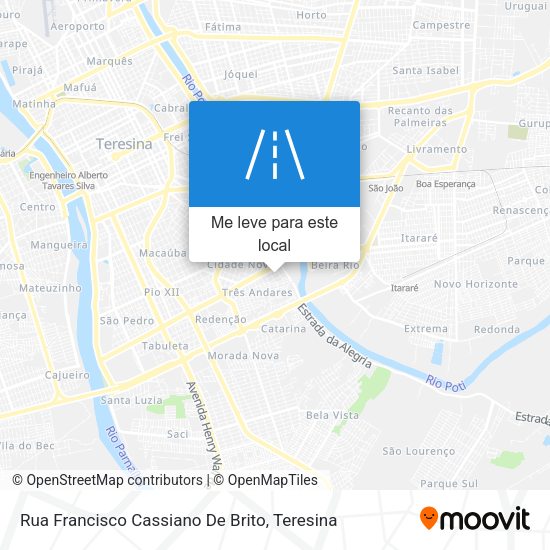 Rua Francisco Cassiano De Brito mapa