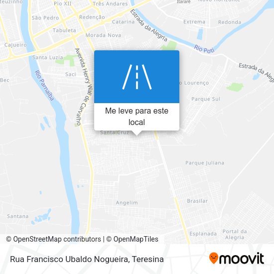 Rua Francisco Ubaldo Nogueira mapa