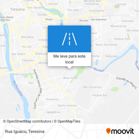 Rua Iguacu mapa