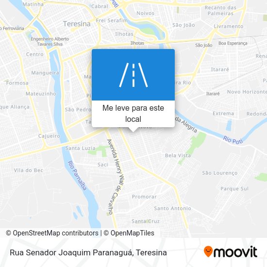 Rua Senador Joaquim Paranaguá mapa
