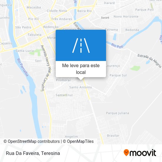 Rua Da Faveira mapa