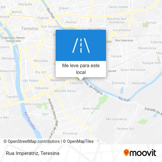 Rua Imperatriz mapa