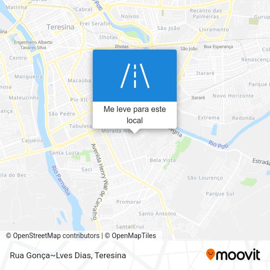 Rua Gonça~Lves Dias mapa