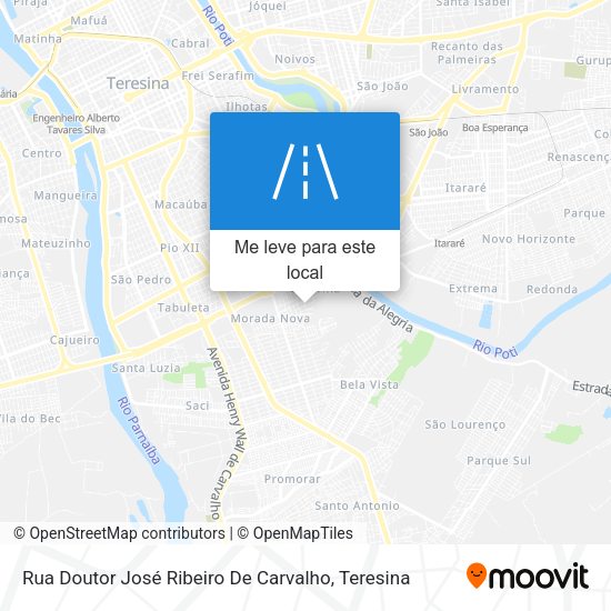 Rua Doutor José Ribeiro De Carvalho mapa