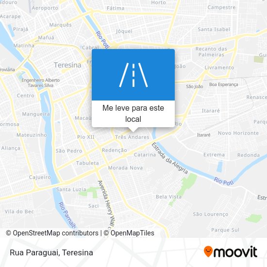 Rua Paraguai mapa