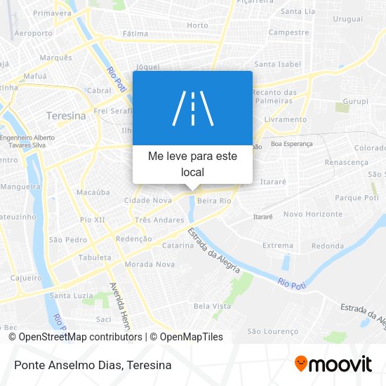 Ponte Anselmo Dias mapa