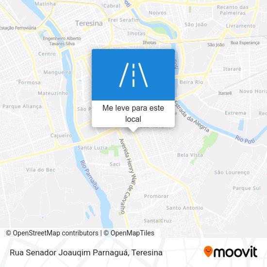 Rua Senador Joauqim Parnaguá mapa