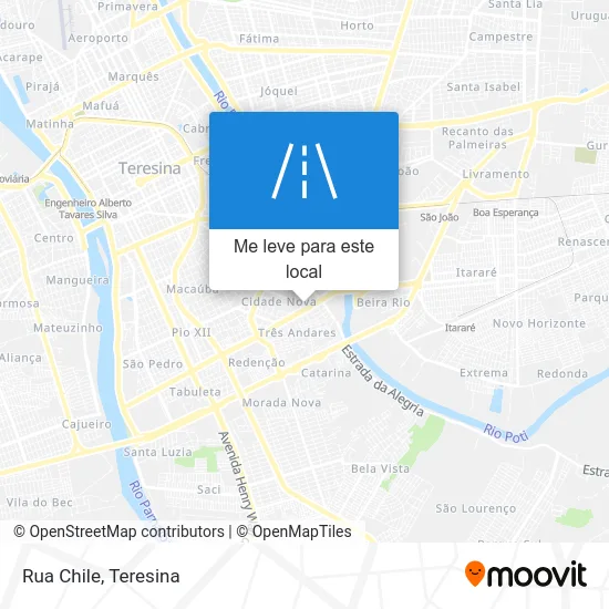Rua Chile mapa