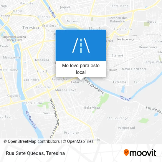 Rua Sete Quedas mapa