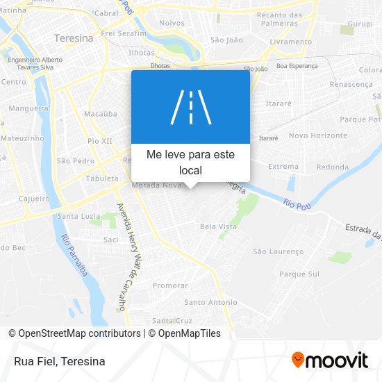 Rua Fiel mapa